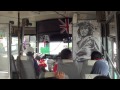 Malaysian Reggae bas (bus), en route pour Sepilok, Sabah, Bornéo, Malaisie