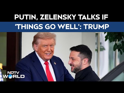 Trump Says Will Hold Meeting With Putin, Zelensky If "Everything Works Out Well"
