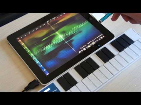 Virtual ANS: Drawing the Music on iPad (with MIDI Keyboard)