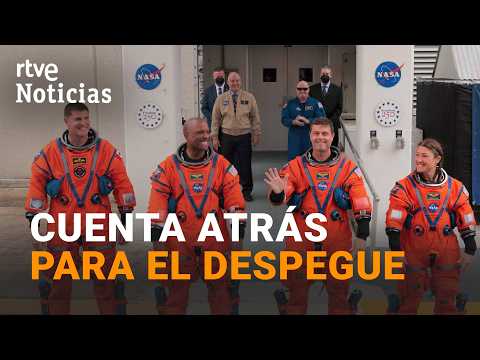 MISIÓN ARTEMIS II | Los ASTRONAUTAS esperan ya en el COHETE para DESPEGAR hacia la LUNA | RTVE