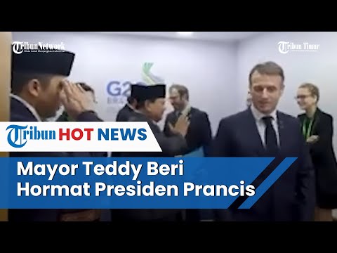 Mayor Teddy Hormat ke Presiden Prancis di Tengah KTT G20 Brasil Saat Temani Prabowo