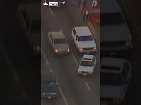 OJ Simpson's infamous car chase in 1994