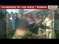 HT- Policeman Brutality Caught On Camera Thrashing Woman in Jalgaon