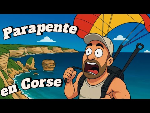 Baptême de parapente en Corse, faux départ 😱😱😱
