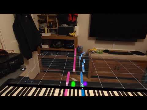 Click to view video PianoVision on Quest 3 Mixed Reality first song attempt