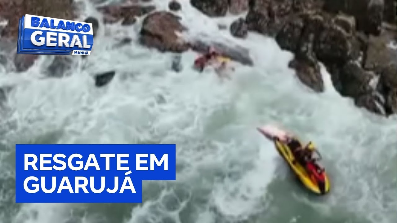 Menina de 10 anos é resgatada após ser arrastada no mar no Guarujá