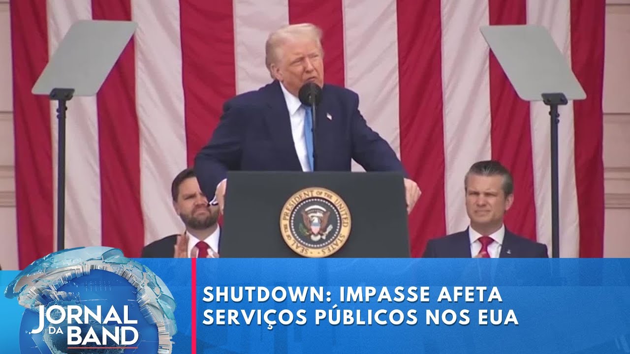 Shutdown impasse afeta serviços públicos nos Estados Unidos | Jornal da Band
