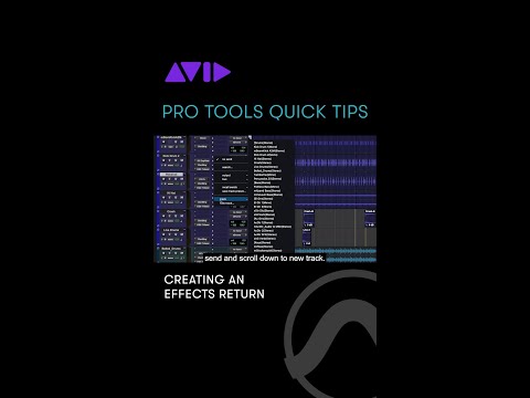 Learn to create an effects send and return in Pro Tools for reverb and delay effects