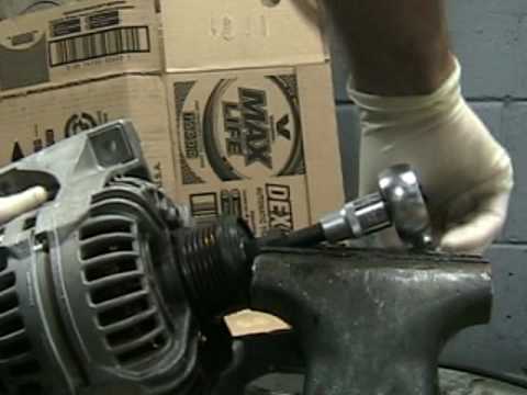 Alternator Pulley Clutch Tool - Removal - YouTube 2013 civic belt diagram 