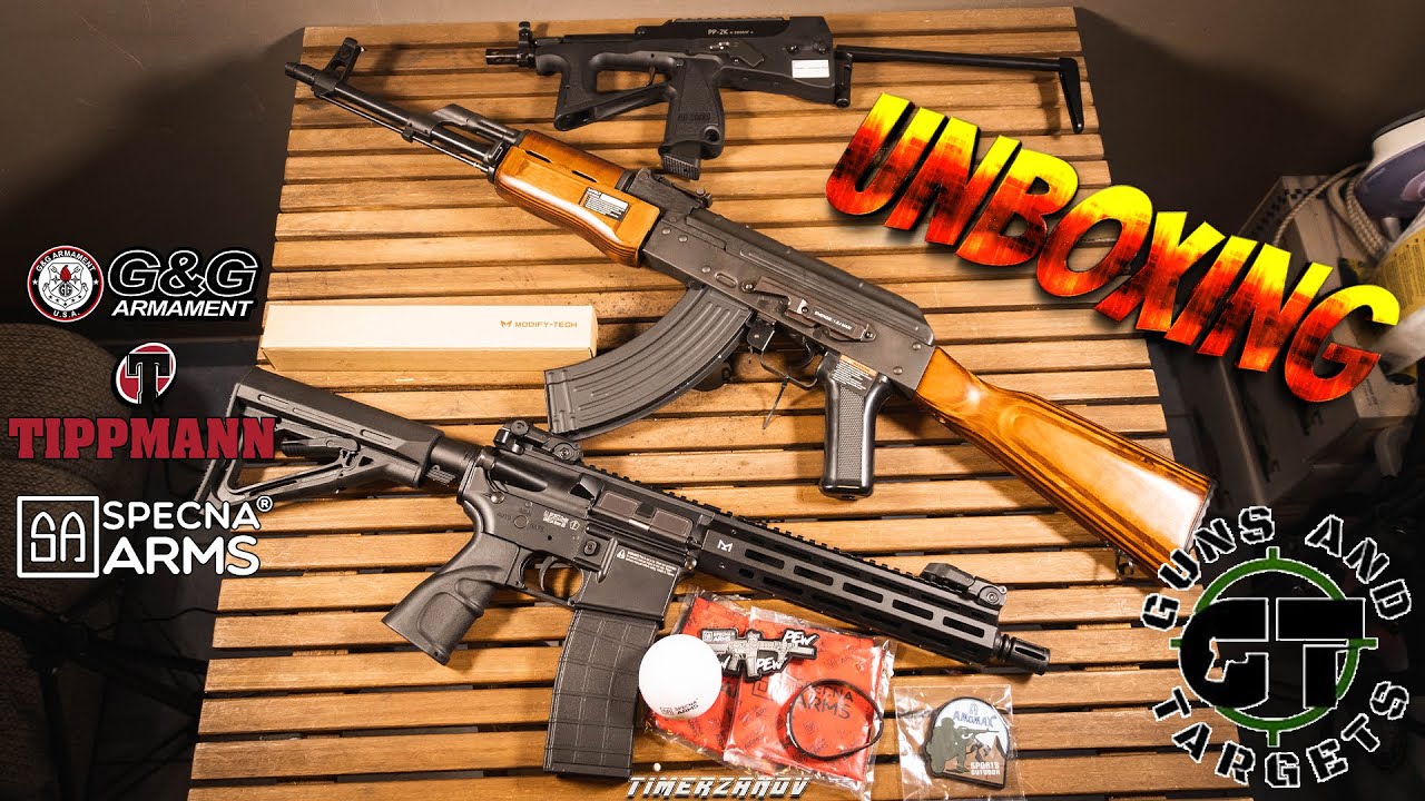 ENCORE DES RÉPLIQUES ! UNBOXING AIRSOFT (GUNS AND TARGETS)