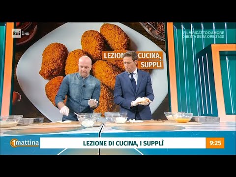 Lezione di cucina: i supplì - Unomattina - 06/03/2024