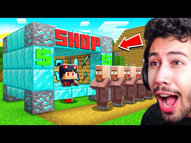 اكتشفنا محل دايموند غريب للقرويين في قرية ماين كرافت !!؟