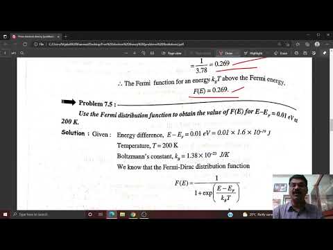 Applied Physics {Monday 07-06-2021}  Unit-3 FREE ELECTRON THEORY OF METAL Problems & solutions}