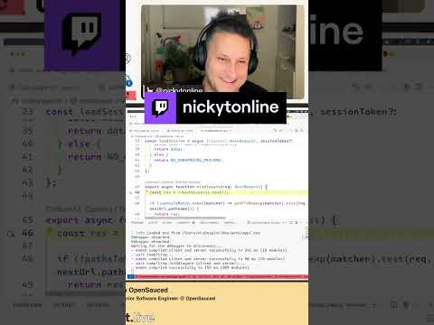 Trying to run the debugger | nickytonline on #Twitch