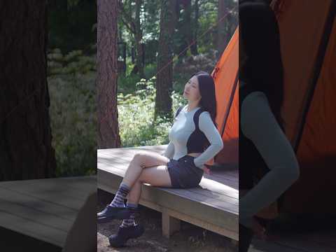 이 텐트⛺️ 왜 안 써? #숲속캠핑 🌳