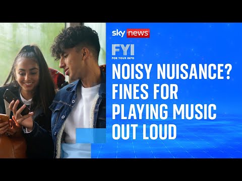 FYI: Fines for playing music too loud