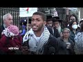Pro-Palestinian protesters in New York City decry police, university responses  - 01:36 min - News - Video