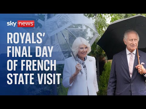 Watch live: King Charles III and Queen Camilla depart Bordeaux by plane