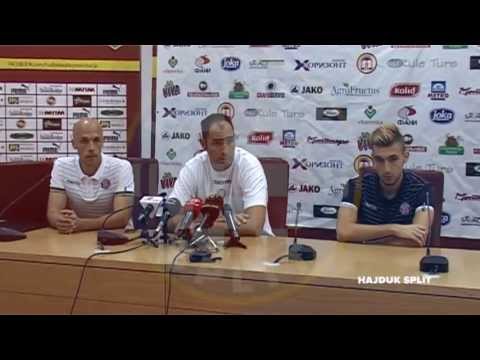 Tudor and Sušić Press Conference at Skopje stadium