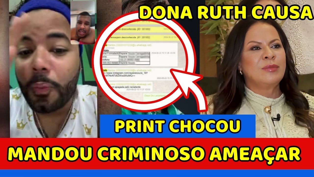 🚨Hytalo PEDE PARA AMEAÇAR MULHER e VÍDEO COM PROVAS CHOCA Dona Ruth SE CANSA e AMEAÇA