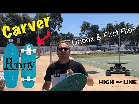 Penny Board Carver High-Line ft. Waterbourne truck - Andrew Penman EBoard Reviews - Vlog No. 139