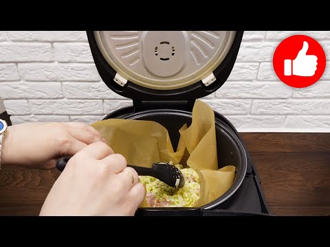 Что На Ужин: капустная запеканка с курицей в мультиварке! Очень вкусный, простой, быстрый рецепт