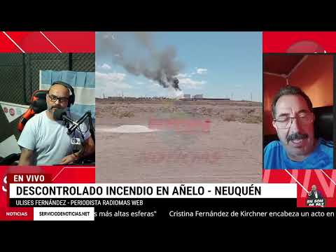 Voraz incendio en una empresa petrolera. Informa Ulises Fernández de RadioMas Web