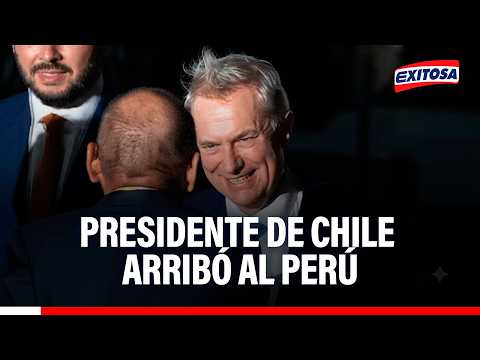 🔴🔵 Presidente de Chile llegó al Perú para ser partícipe de la toma de mando de Keiko Fujimori