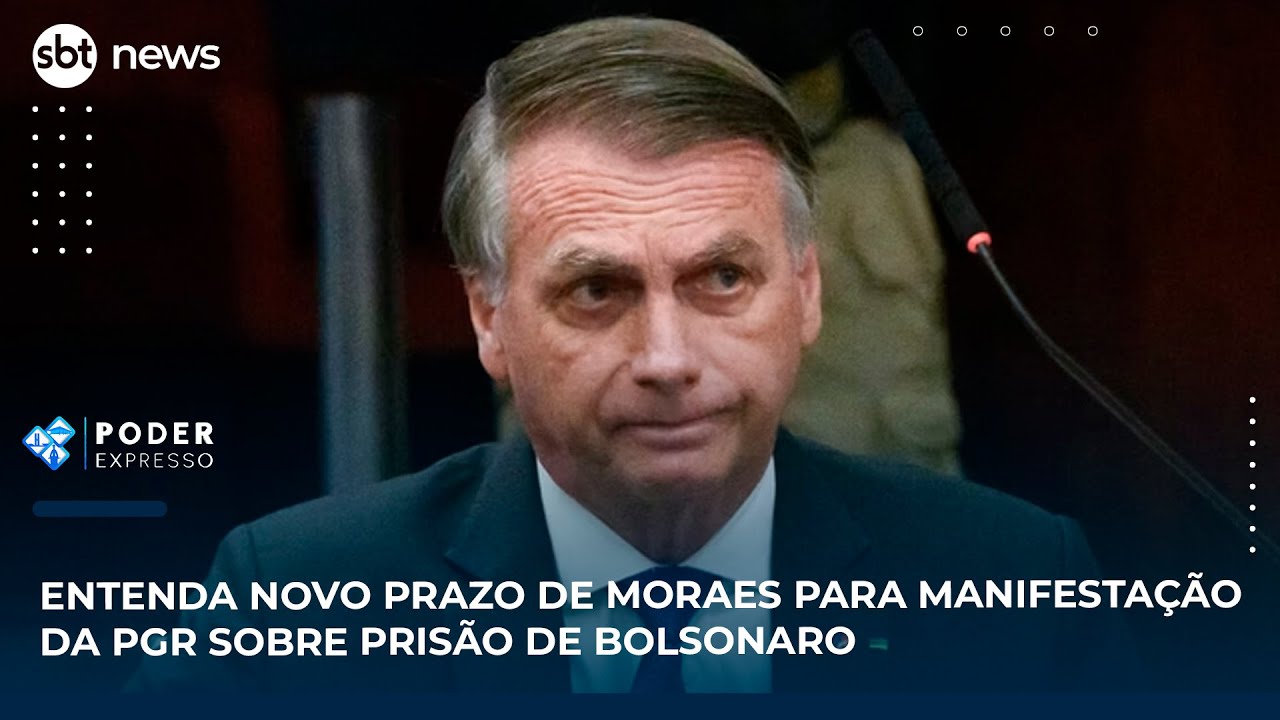 Entenda novo prazo de Moraes para manifestação da PGR sobre prisão de Bolsonaro | SBT News