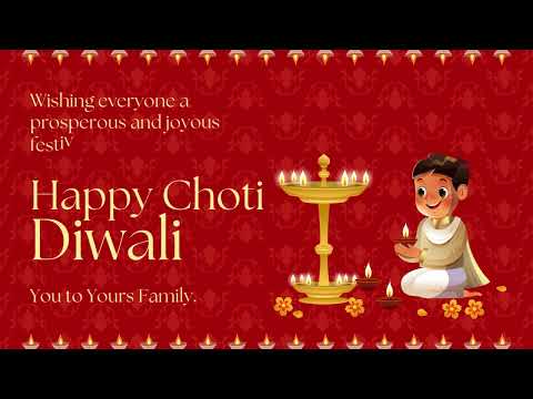 Wishing you a bright and blissful Choti Diwali