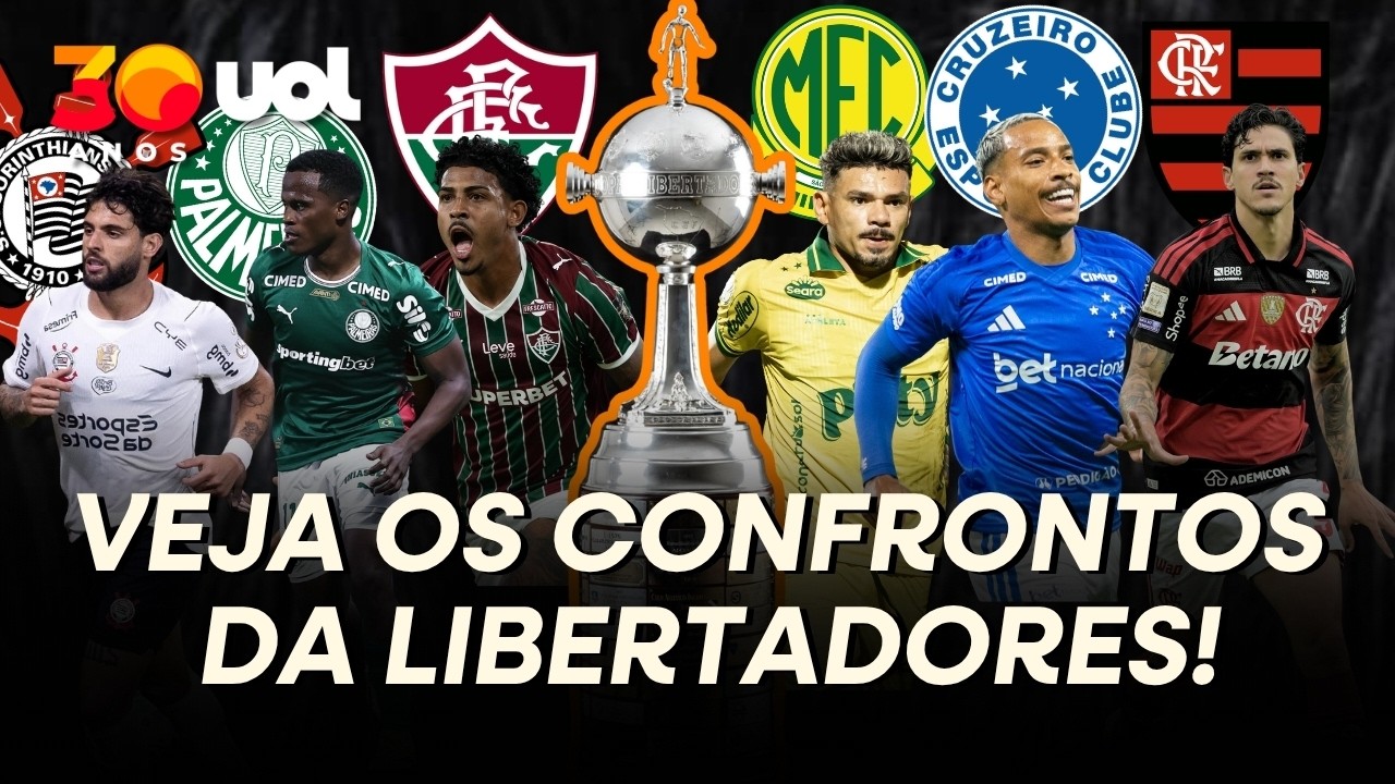 SORTEIO DA LIBERTADORES TEM FLAMENGO X CRUZEIRO, PALMEIRAS X CERRO, CORINTHIANS X ROSARIO E +