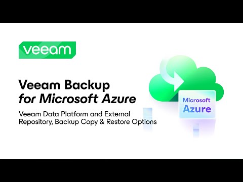 Veeam Backup for Microsoft Azure: Veeam Data Platform, External Repository, Backup Copy & Restore