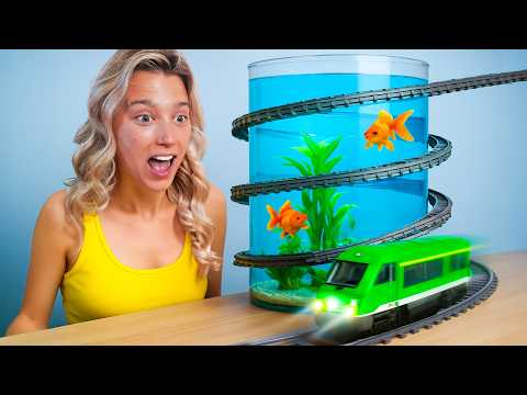 I Built a Giant LEGO Railway for my Pets! #ad To celebrate World Play Day 2025, I partnered with The  @LEGO Group to create the ultimate LEGO 