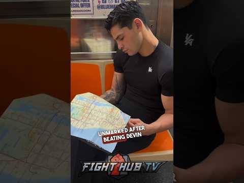 Ryan garcia on subway, clean face after beating devin haney!