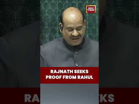 Rajnath Singh Asks Rahul Gandhi to Show Book in Lok Sabha #RajnathSingh #RahulGandhi #LokSabha