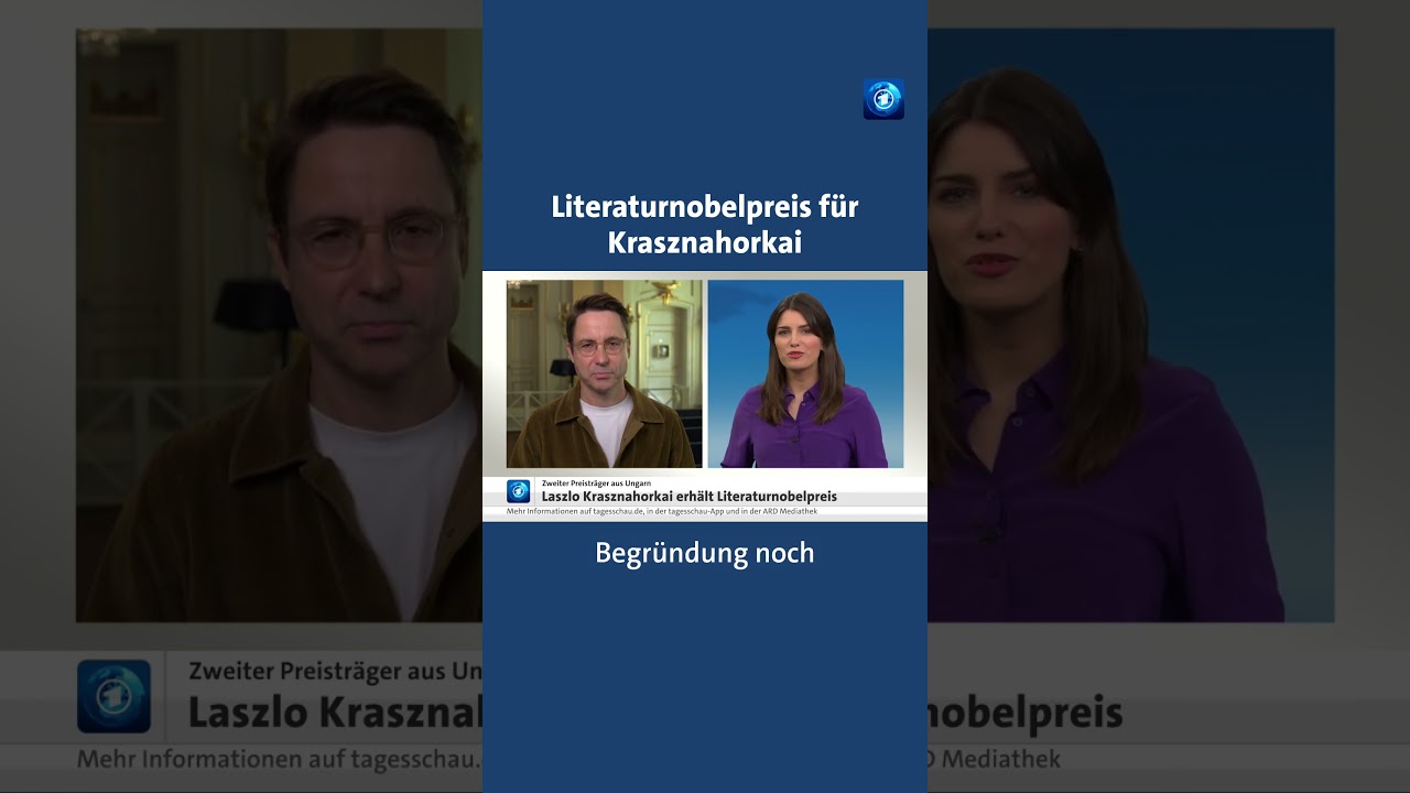 Literaturnobelpreis für Laszlo Krasznahorkai tagesschau nachrichten literaturnobelpreis