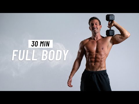 30 Min Full Body Dumbbell Workout at Home - Build Muscle
