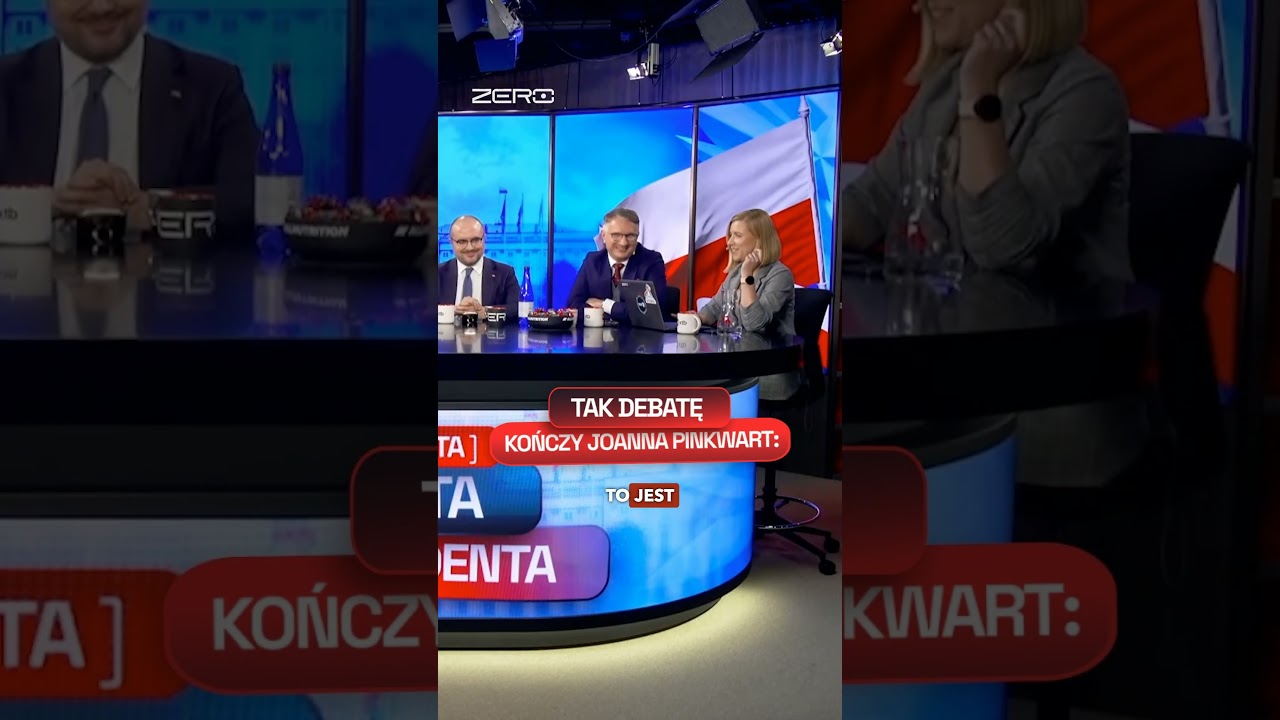 JOANNA PINKWART KOŃCZY DEBATĘ W ORGYINALNY SPOSÓB