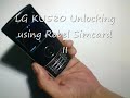 rebel sim ii unlocking LG KU580 to use on any network