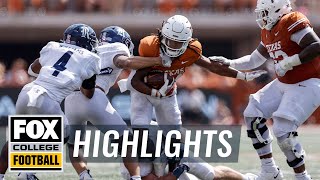 Rice Owls vs. No. 11 Texas Longhorns Highlights | CFB on FOX
