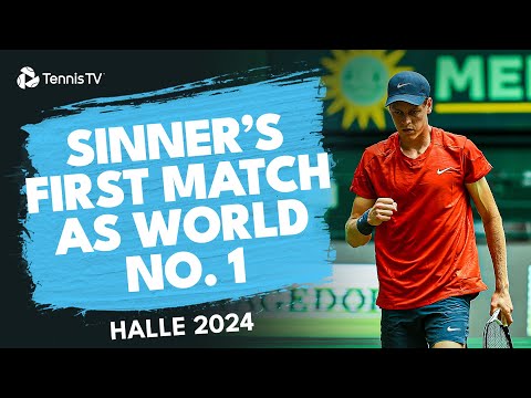 Jannik Sinner's First Match As World No.1 vs Tallon Griekspoor | Halle 2024 Highlights