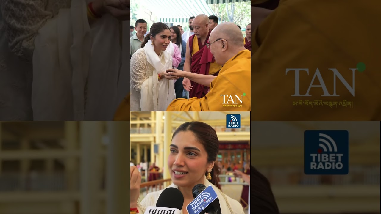 H. H the Dalai Lama grants an audience to Indian actress Bhumi Pednekar on 18 May 2026.#dharamsala