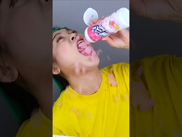 ASMR Pink Food Ice Cream Eating #shorts 아이스크림 먹방