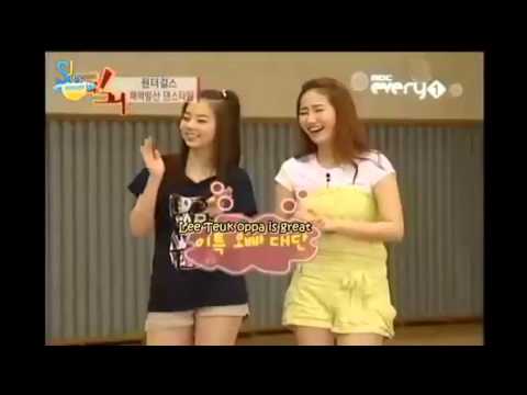 Leeteuk dancing H.O.T Candy feat. Eunhyuk and Shindong