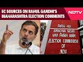 Rahul Gandhi News | Absurd: Poll Panel Sources On Rahul Gandhis Maharashtra Election Comments