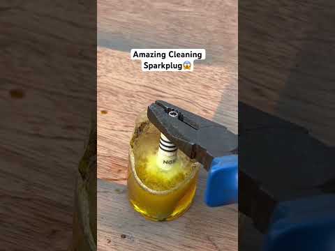 Instant Cleaning Sparkplug😱 #bjuneworks #automobile #highlights #subscribe #mechanic #diy