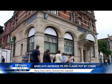 Barclays increase its PPI claims pot by £700m