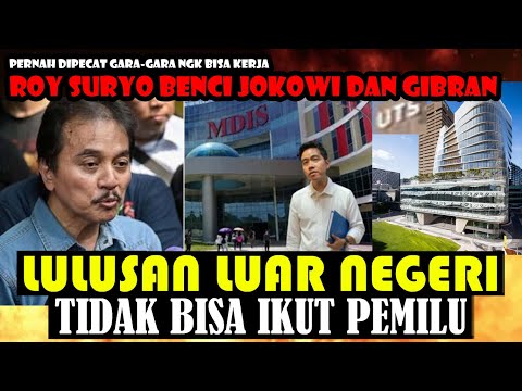 ROY SURYO: LULUSAN LUAR NEGERI NGGAK LAYAK JADI WAPRES?!