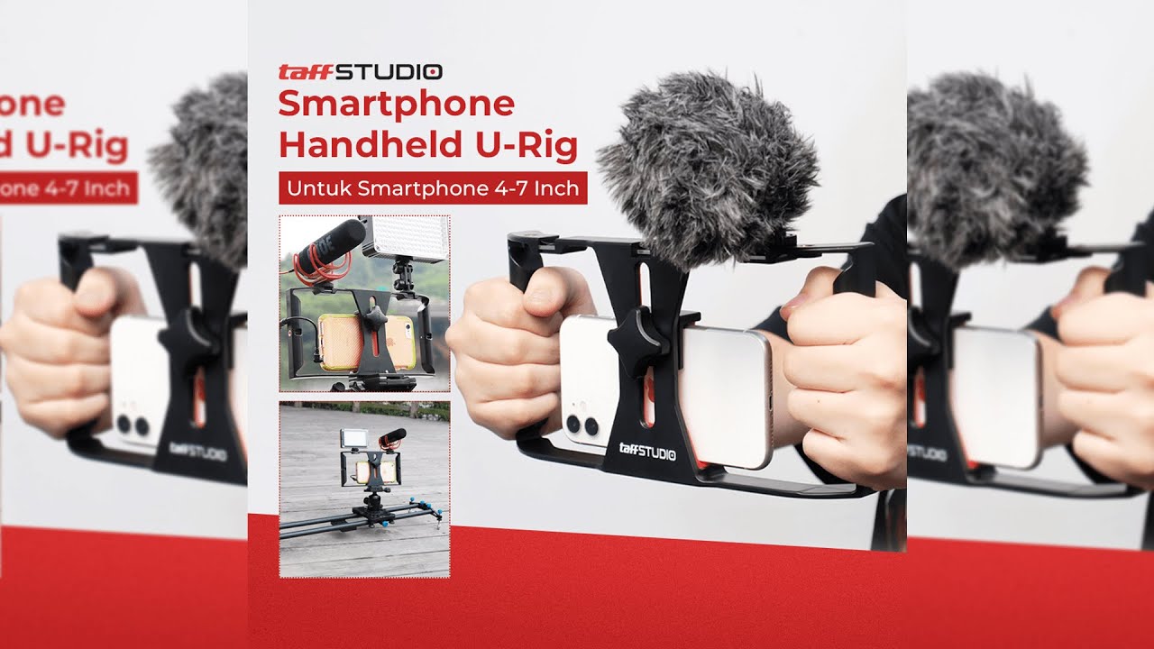 Pratinjau video produk TaffSTUDIO Smartphone Handheld U-Rig Stabilizer 4-7 Inch - BY-MM1