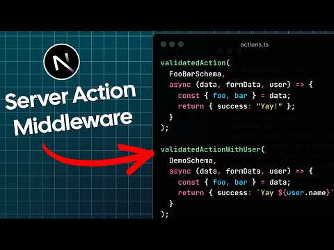 This Next.js Middleware Pattern is AWESOME (Validated & Authenticated Actions)